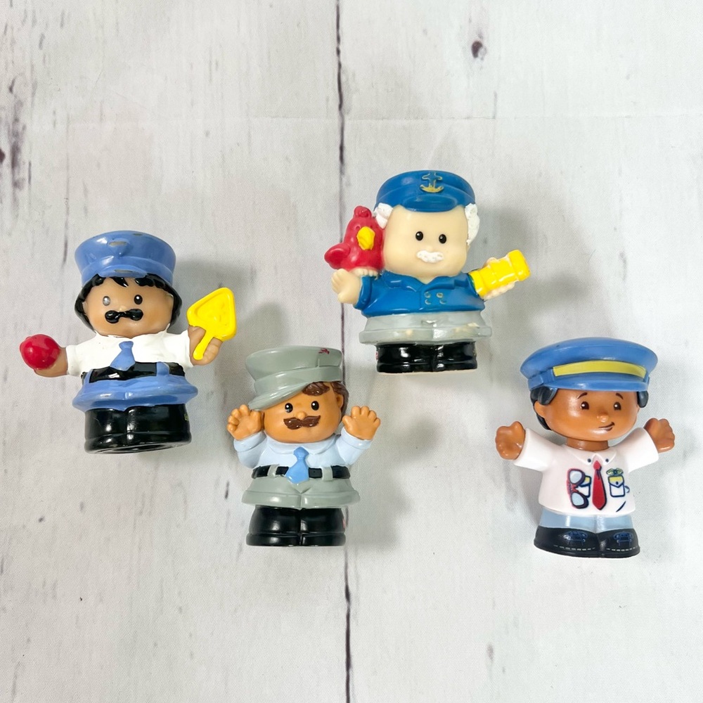 Vintage Fisher Price Little People Figures Lot Community Workers Set 1998-2016
